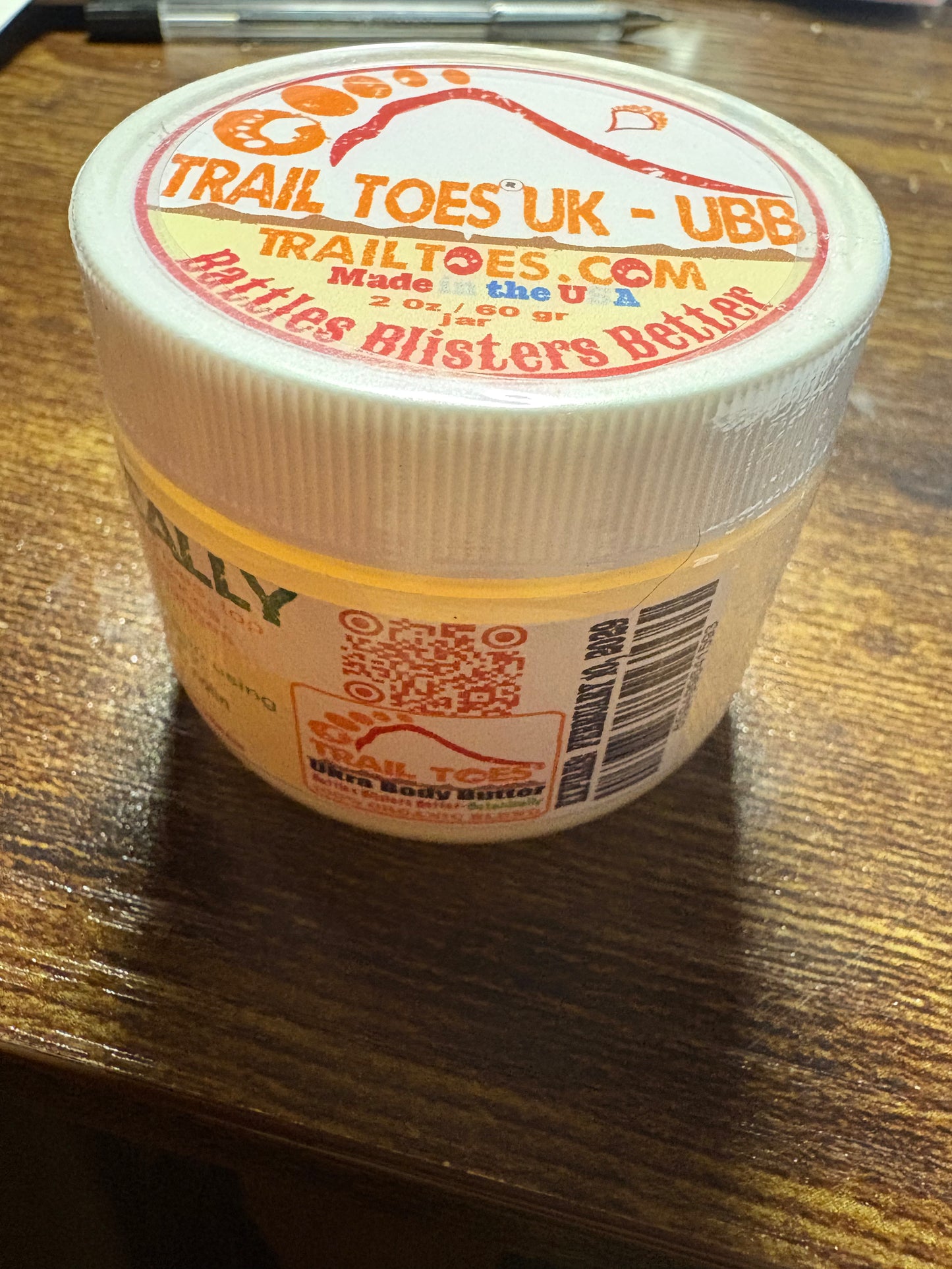 A organic 2 oz jar of body butter